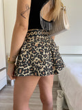 Short a farfalla animalier