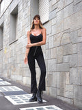 Tuta basic black a costine