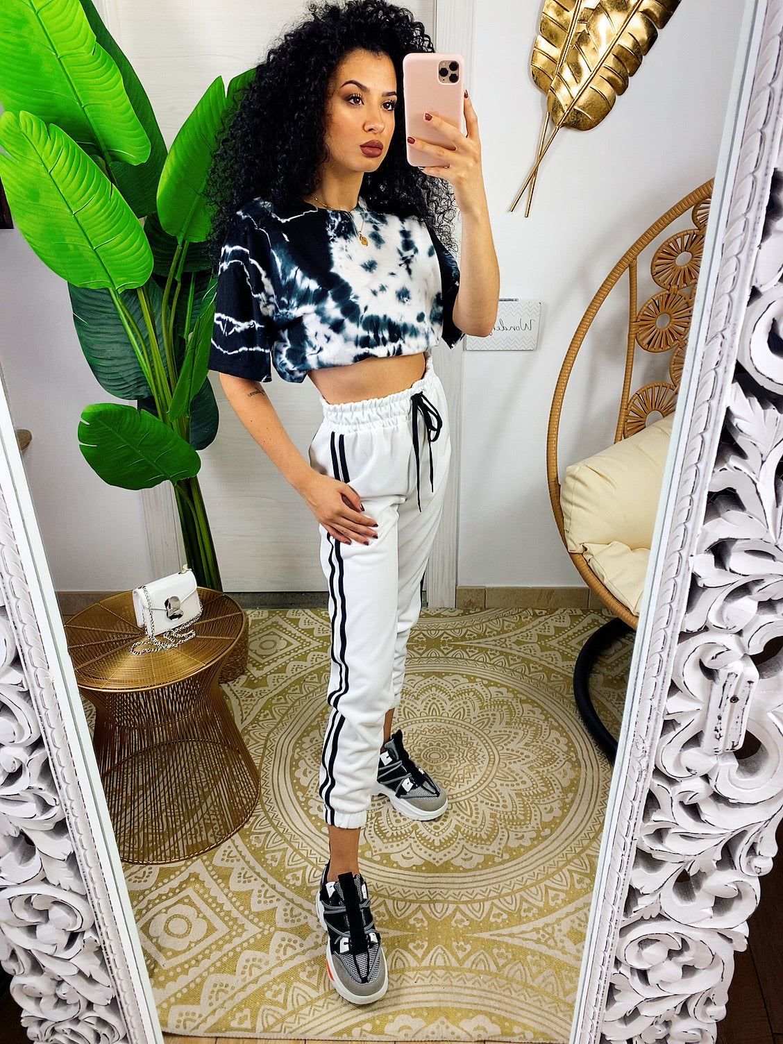 Pantalone sportivo bianco