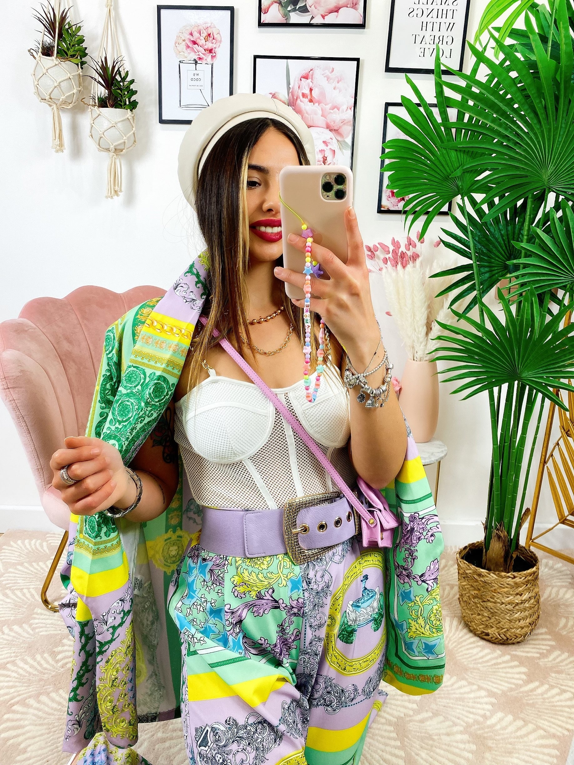 Giacca etnica base verde