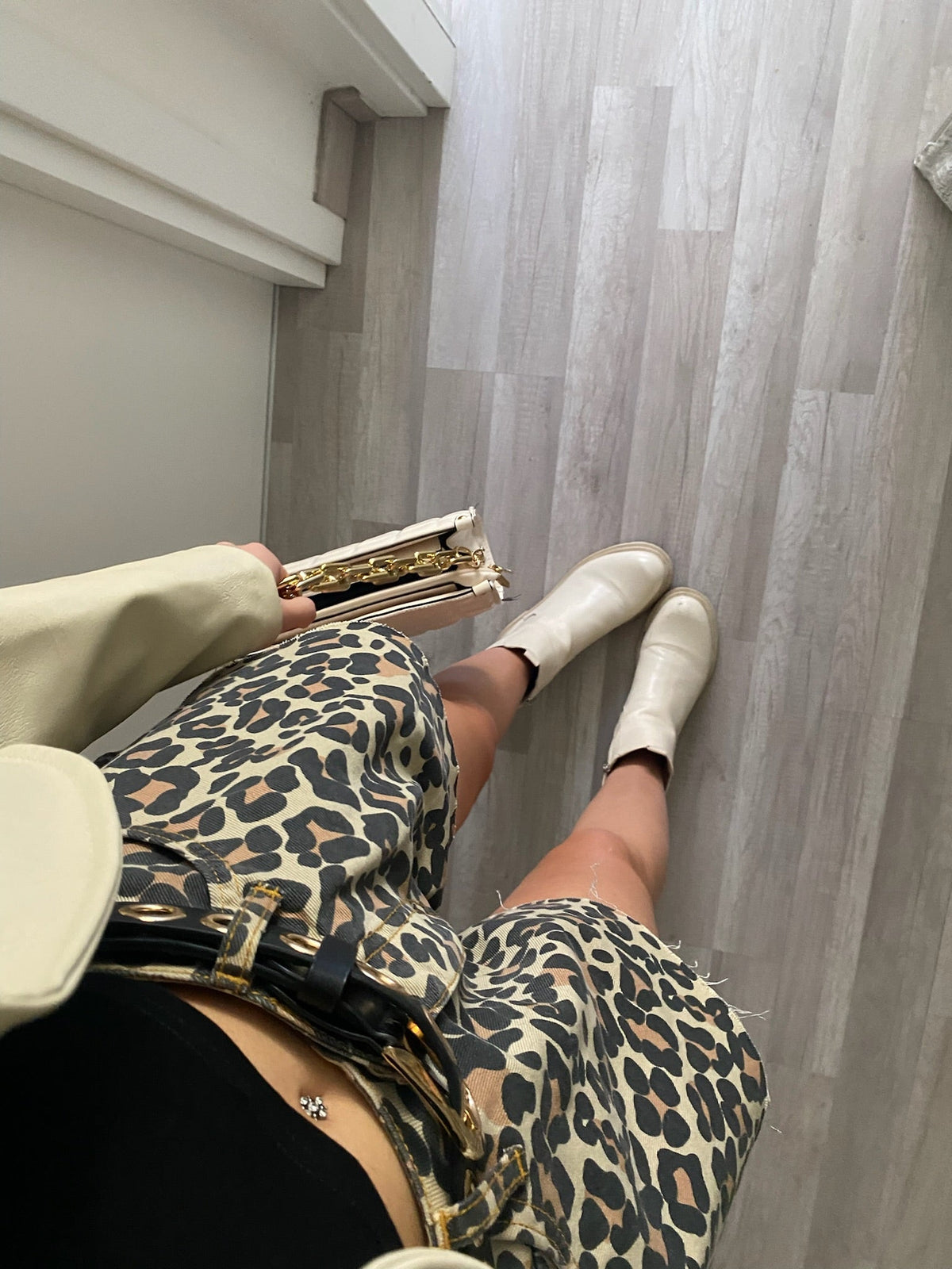 Short a farfalla animalier