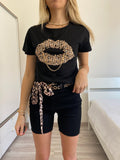 Short midi Nero