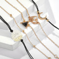 Bracciale con cuore e luna