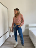 Jeans con borchie