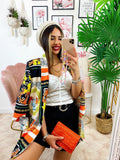 Top con catena in strass