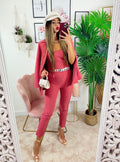 Coordinato tre pezzi fragola