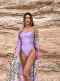 Kimono animalier lilla