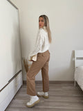 Pull bianco a collo alto
