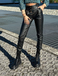 Pantalone in ecopelle