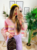 Maglioncino con Cuori Rosa e lilla