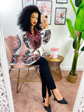 Cardigan Con dettagli rosso nero
