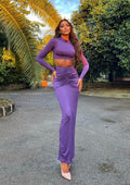 Completo viola top e gonna Jasmine