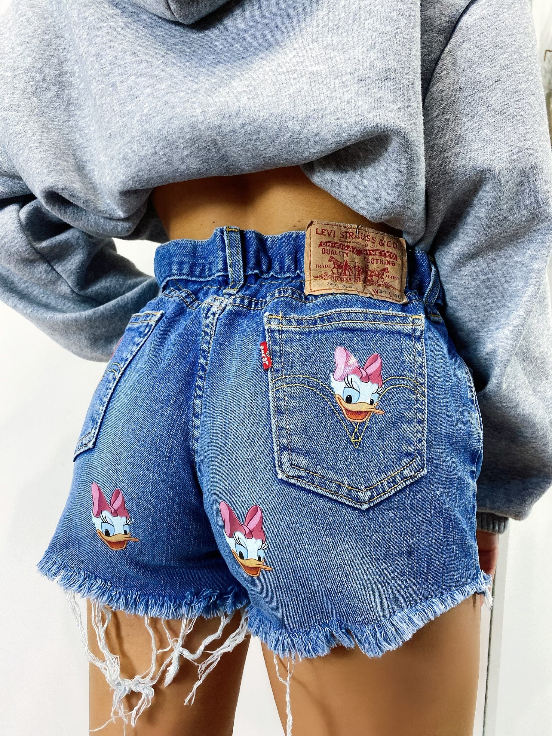 Short Levi’s Vintage con stampa Paperina bagno medio