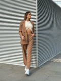 Completo giacca e pantalone Camel