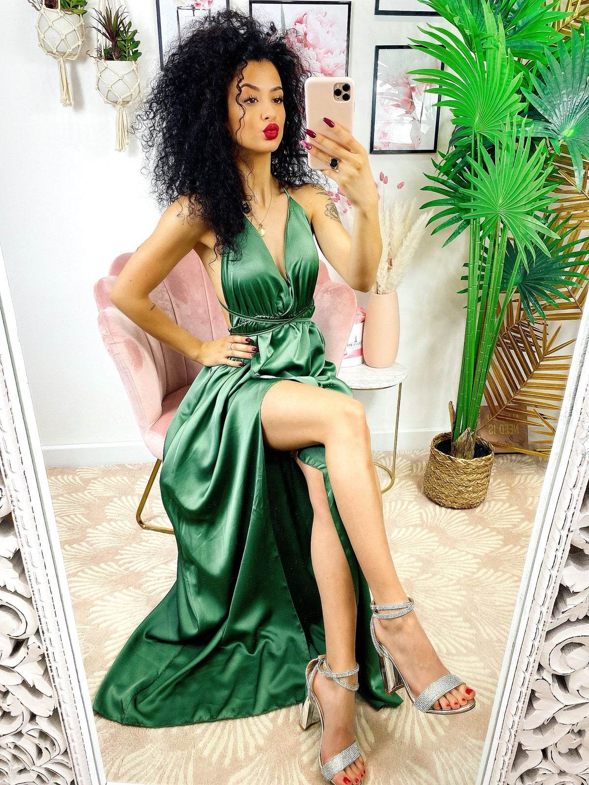 Dress Afrodite verde militare