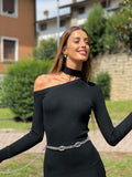 Cintura argento con cerchi