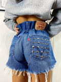Short Levi’s Vintage con Borchie bagno medio