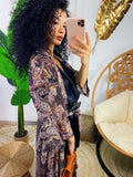 Maxi cardigan a fantasia