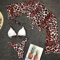Bikini animalier più camicetta