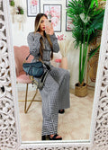 Completo pantalone e bluse  pied de poule