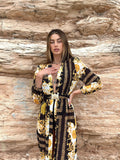 kimono nero gold con cintura