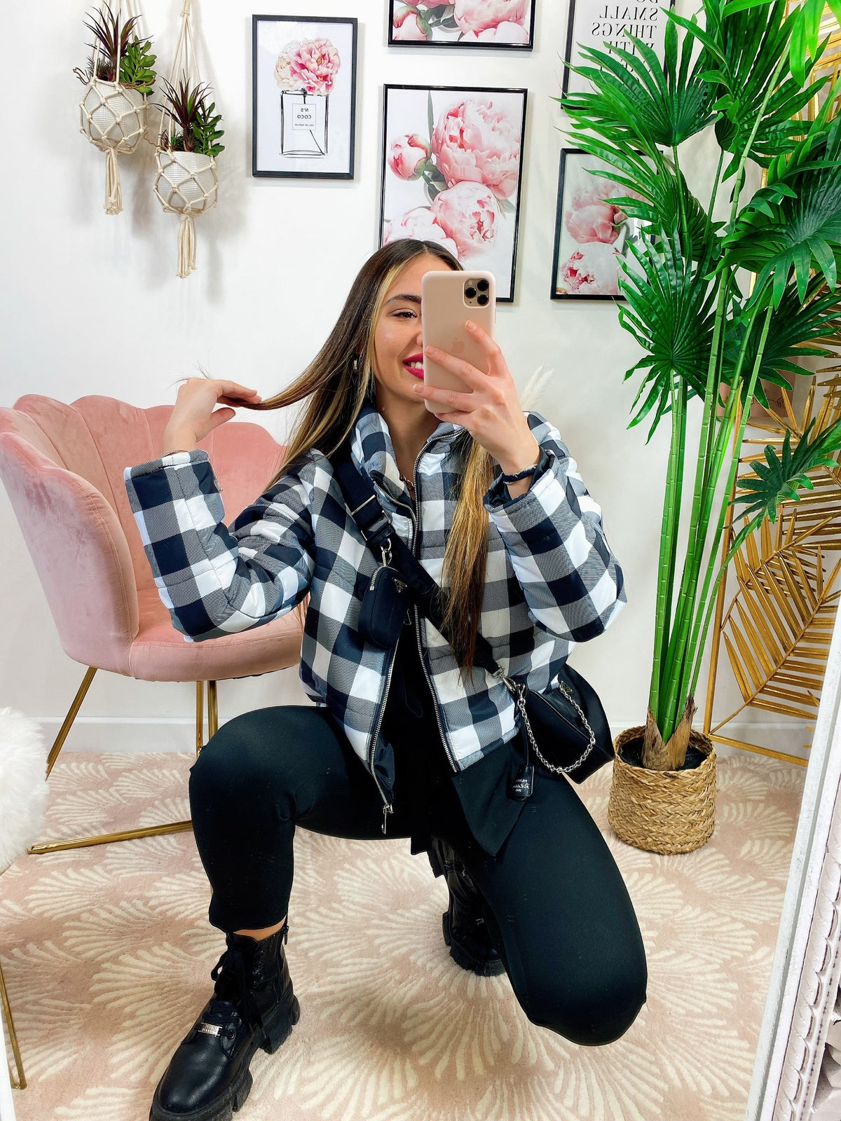 Bomber crop a Quadri
