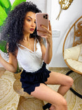 Body in pizzo bianco