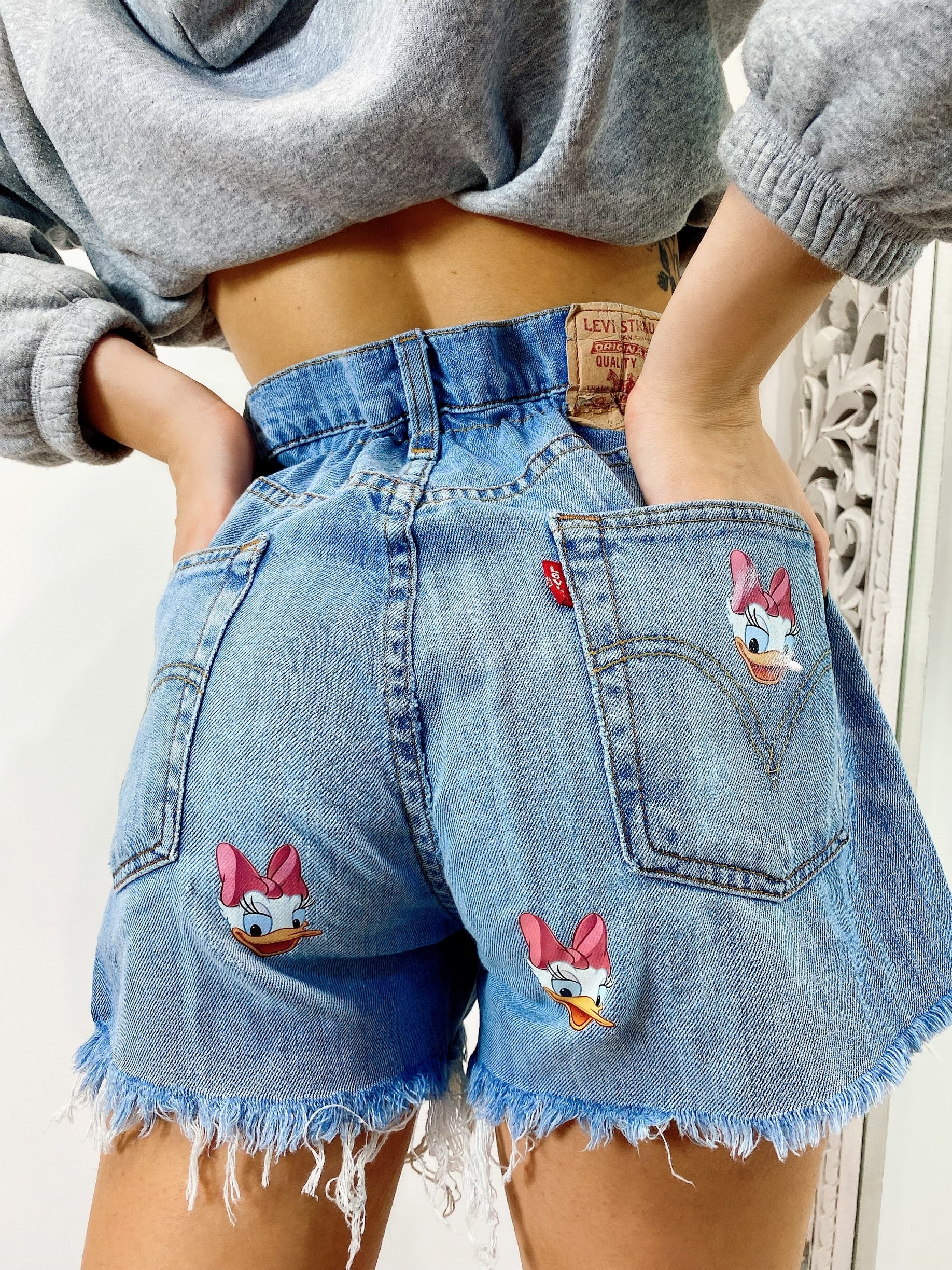 Short Levi’s Vintage con stampa Paperina bagno medio