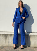Completo giacca e pantalone blu elettrico