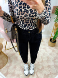 Jeans a vita alta Black Ballon