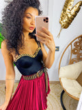 Corpino nero con catena