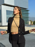 Blazer Nero con Borsetta