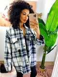 Maxi camicia in pile