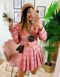 Completo Giacca Corta e Gonna Rosa