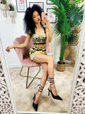Completo Etnico Top e Short con catenina