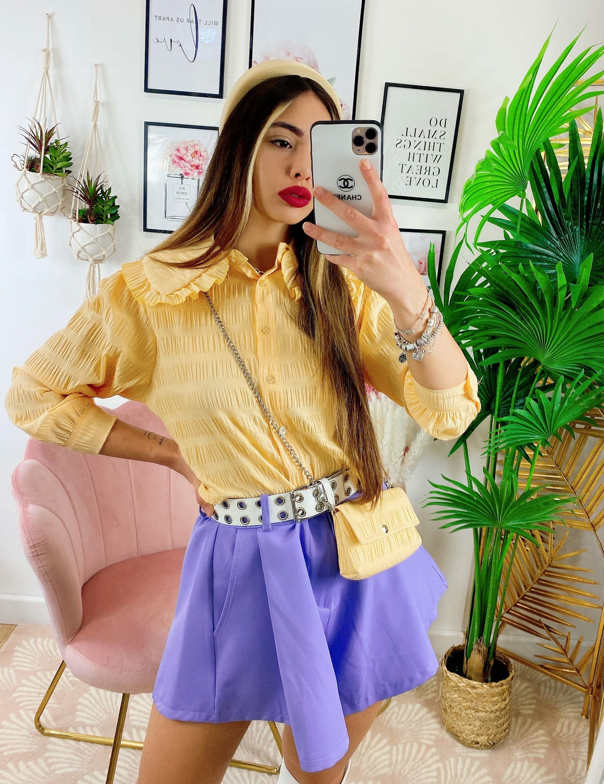 Short lilla ampio