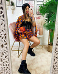 Completo Giacca e short maculato Arancio
