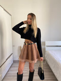 Maglione crop nero