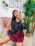 Short maculato Fucsia