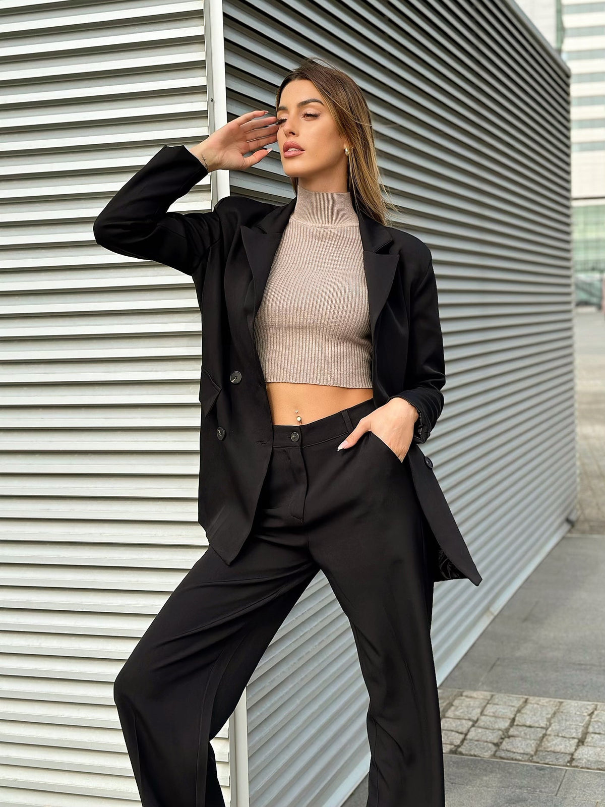 Completo giacca e pantalone nero