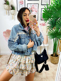 Giacca di jeans con Ricami