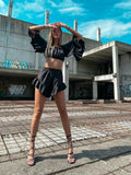 Completo due pezzi Nero