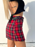 Gonna in tweed scozzese