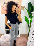 Maglia con spalline bombate tessuto pesante