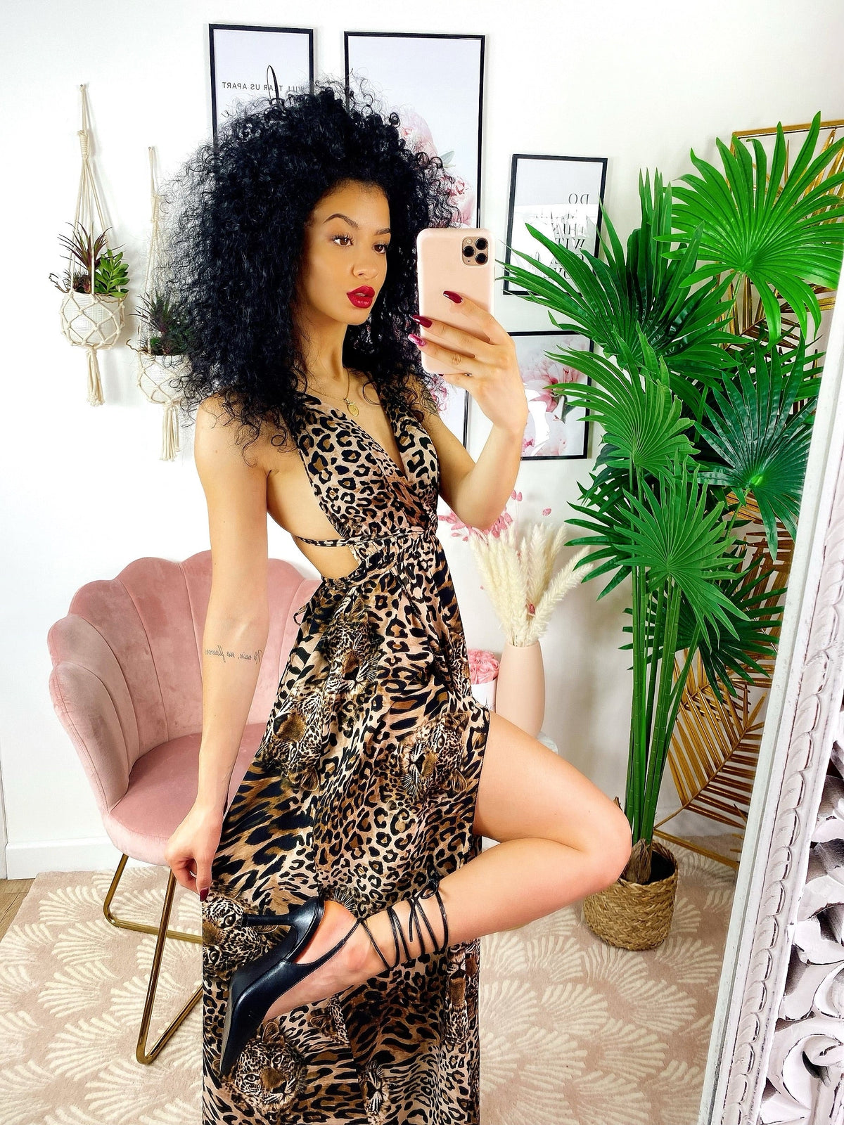 Dress Afrodite stampa leopardata