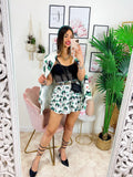 Completo giacca e pantalone dettaglio verde