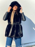 Smanicato in eco pelo nero