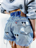 Short Levi’s Vintage con stampa topolino bagno medio