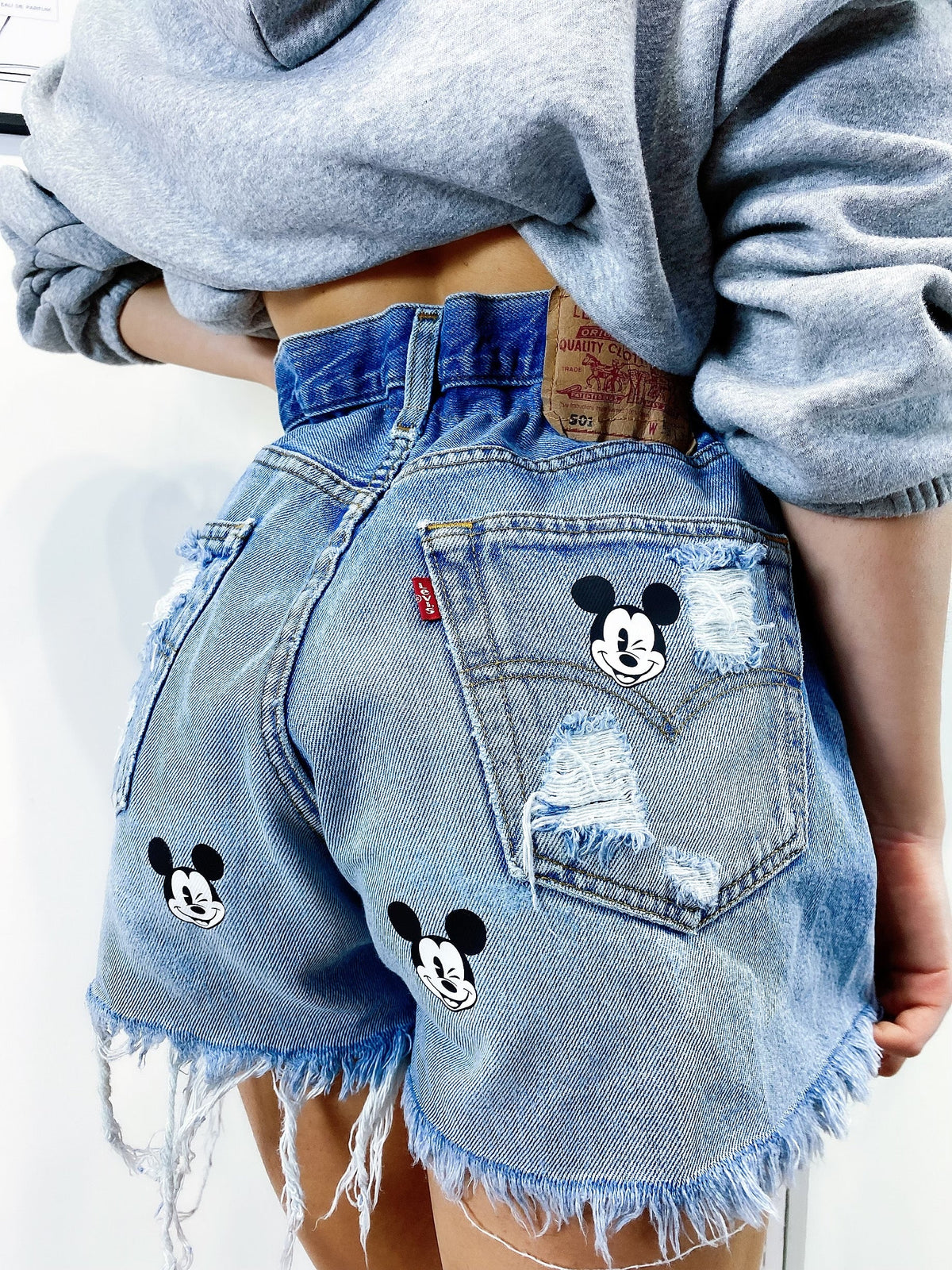 Short Levi’s Vintage con stampa topolino bagno medio