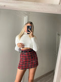 Maglione crop bianco